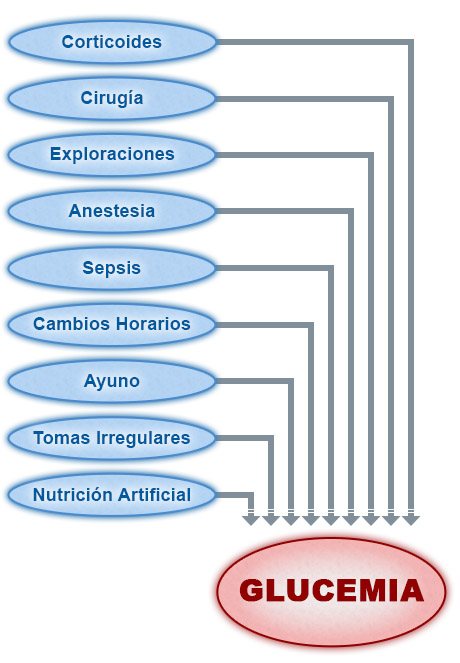 Imagen gráfico dificultades manejo de la DM hospitalaria