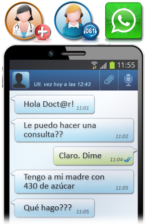 Imagen atención por mensajería