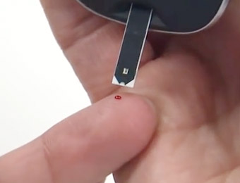 Imagen medición glucemia capilar