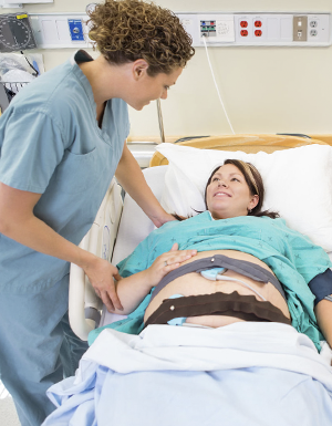 Imagen gestante hospitalizada